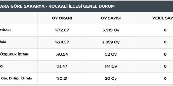 Kocaali seçim sonuçları! Kocaali ilçesi kim önde gidiyor?