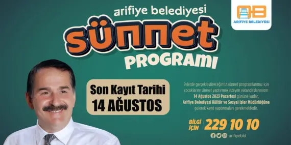 Arifiye Belediyesinden Sünnet Organizasyonu…