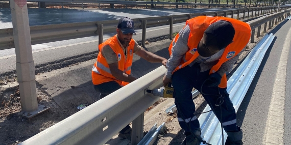 Büyükşehir Çevre Yolu’nda ‘güvenli ulaşım’ için mesaide