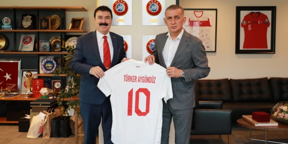 DGSK Başkanı Türker Aygündüz’den, TFF Başkanı İbrahim Ethem Hacıosmanoğlu’na ziyaret