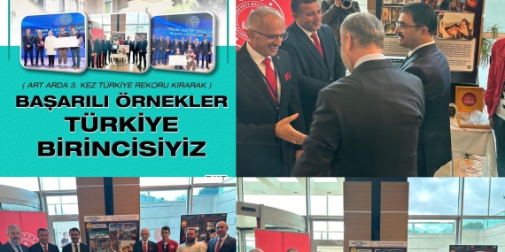 ÜÇÜNCÜ YIL ÜST ÜSTE TÜRKİYE BİRİNCİSİYİZ.