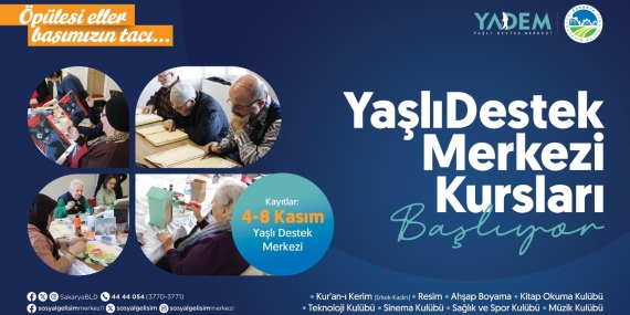 YADEM’de yeni dönem kursları başlıyor