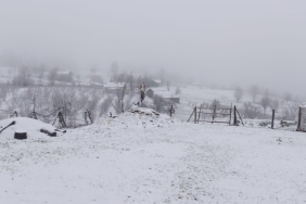 YÜKSEK KESİMLERDE KAR YAĞIŞI YENİDEN BAŞLADI SAKARYA'DA KAR KALINLIĞI 10 SANTİMETREYE ULAŞTI